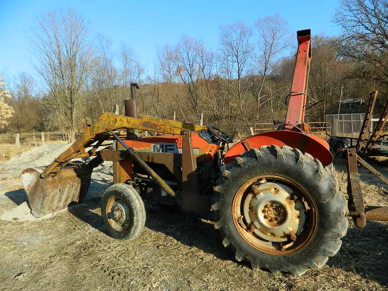 Massey Ferguson Tractor 245 3 point with Dump Bucket Model 1538 Wolfe
