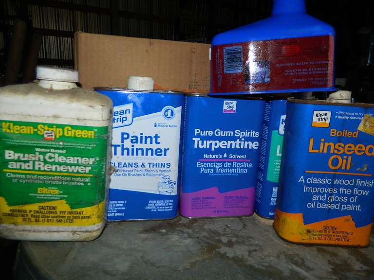 Paint Thinner, Turpentine, Linseed Oil, Brush Cleaner & Renewer Wolfe
