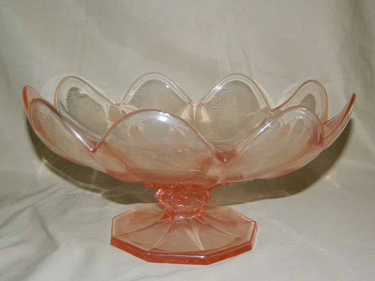 Pink Glass Serving Dishes (Sweetheart Pink) Wolfe Auction & Realty, LLC
