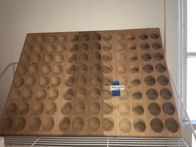 Wooden Kraft Paint Holder Wolfe Auction & Realty, LLC