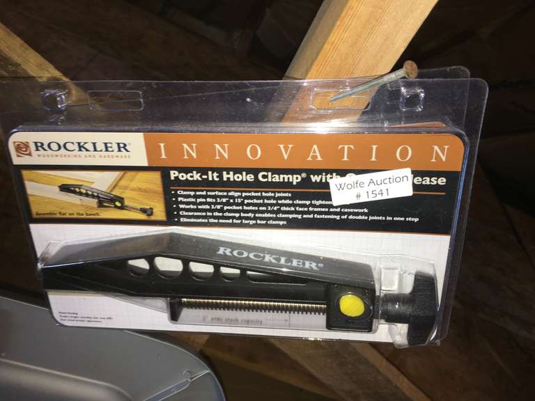Rockler Woodworking Clamp with Quick Release Wolfe Auction & Realty, LLC