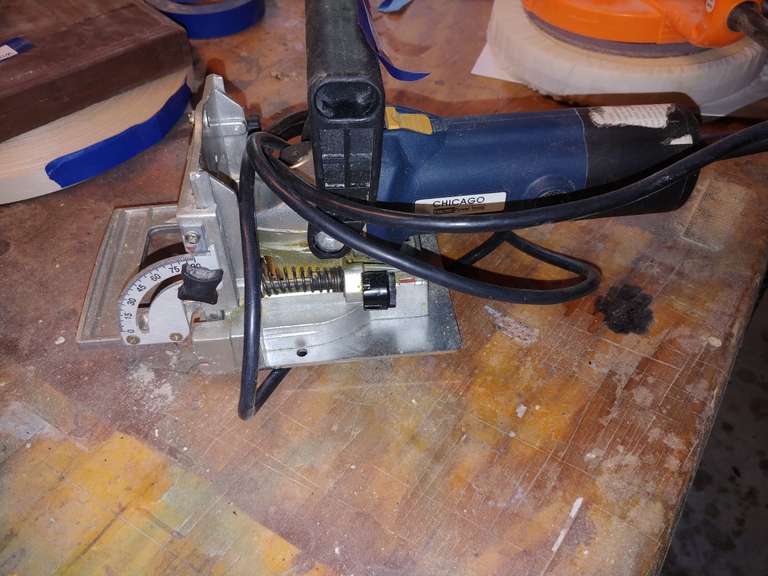 Chicago Electric Biscuit Joiner Power Tool Wolfe Auction & Realty, LLC