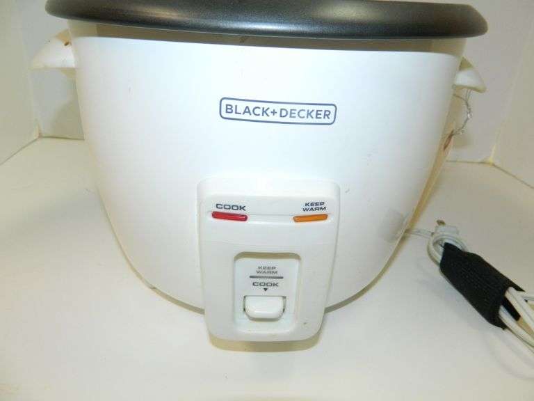 Black & Decker Rice Cooker Model RC 3314W Wolfe Auction & Realty, LLC