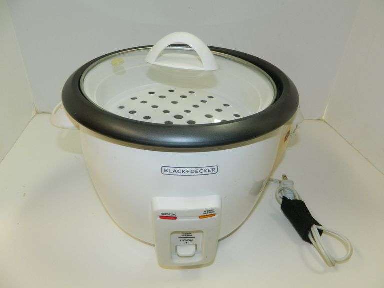 Black & Decker Rice Cooker Model RC 3314W Wolfe Auction & Realty, LLC