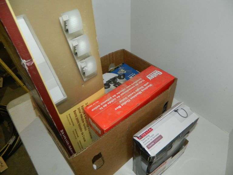 3 Light Vanity Bar, Washing Machine Outlet Box, Motion Activated Light