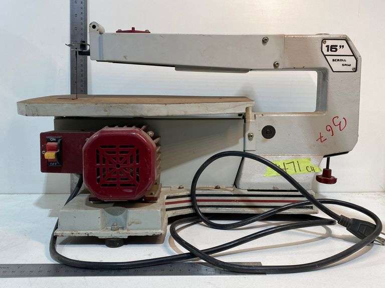 TOOL SHOP 16" SCROLL SAW MODEL MQ50 120V 60HZ .85A SKU 2402017 Wild