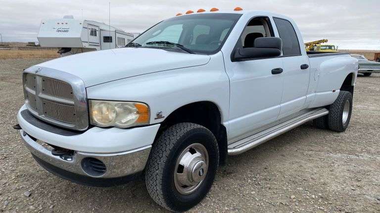 2003 Dodge Ram 3500 5.9L L6 TURBO DIESEL 4X4 DUALLY LONG BOX CREW CAB ...