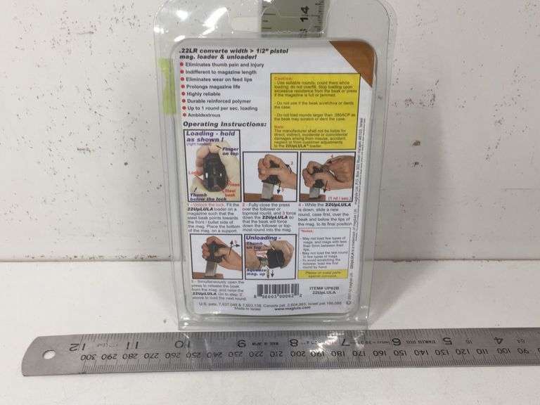 MAGLULA 22 UP LULA PISTOL MAG LOADER & UNLOADER LOADS .22 LR WIDE BODY
