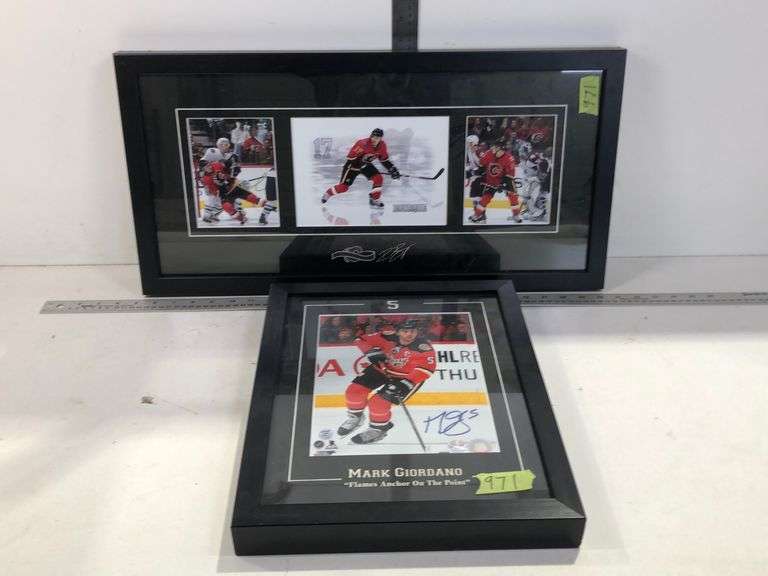 CALGARY FLAMES PHOTOS IN FRAMES Wild Rose Auction Services
