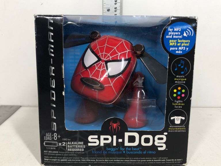 SPIDOG MP3 PLAYER W/ LIGHTS & MOVEMENT Wild Rose Auction Services