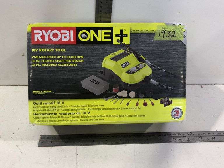 RYOBI 18V ROTARY TOOL ONE + SYSTEM P460 UNOPENED Wild Rose Auction