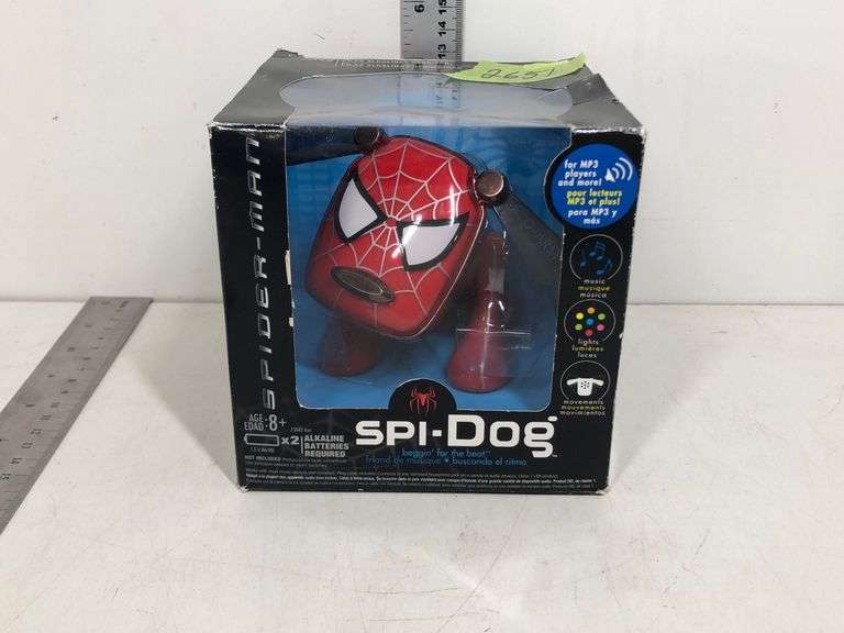 SPIDOG MP3 PLAYER W/ LIGHTS & MOVEMENT Wild Rose Auction Services