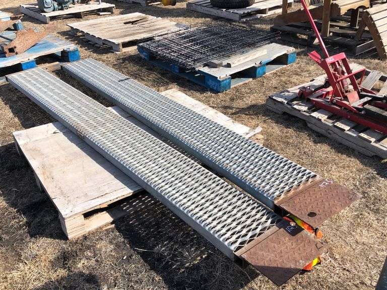 HEAVY DUTY TRAILER RAMPS MADE FROM EXPANDED METAL 10' L X 1'W - Wild ...
