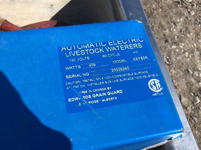 UFA LIVESTOCK WATERER MODEL EEF50R, 2' W X 2' H X 1' D Wild Rose