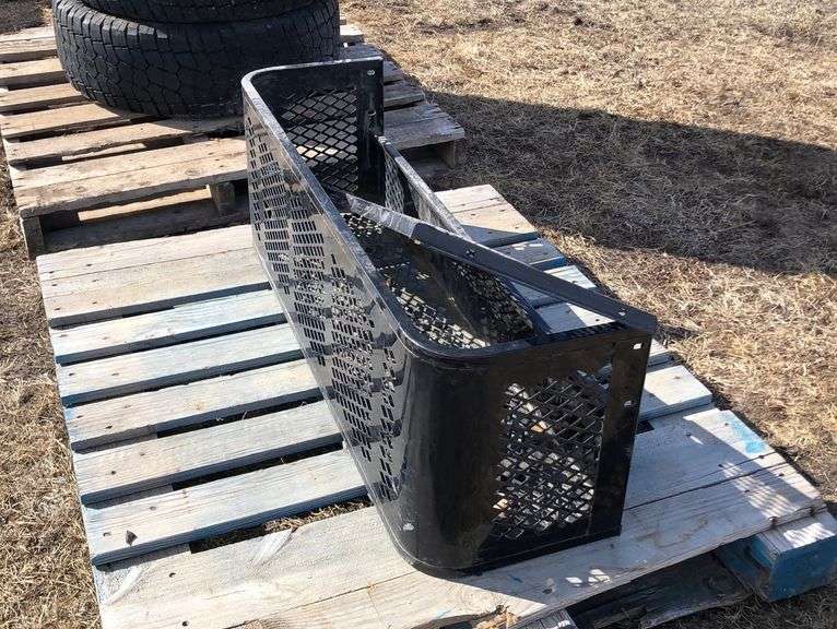 EXPANDED METAL STORAGE BOX MOUNTS ON QUAD 3 1/2'L X 1' H X 1'W Wild