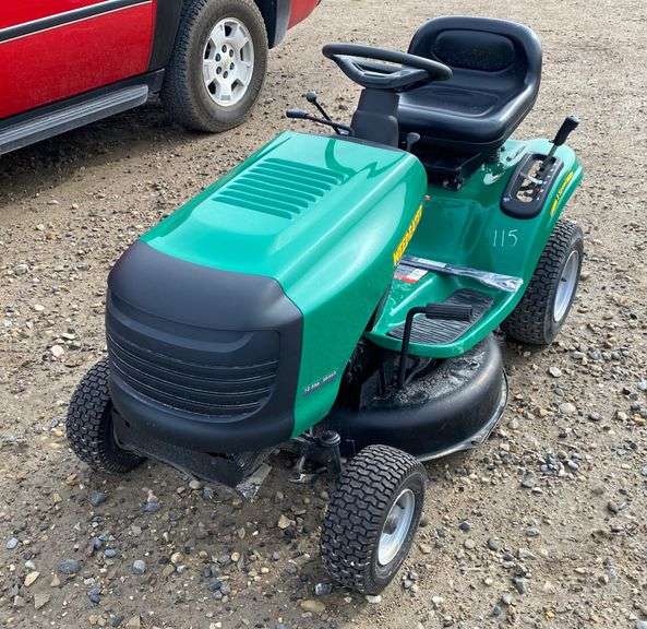 WEEDEATER RIDING MOWER MODEL 96048001 Wild Rose Auction Services