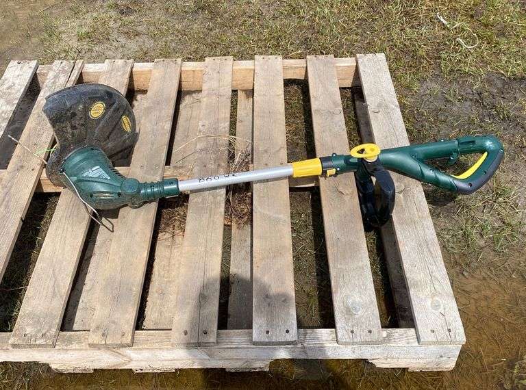 YARDWORKS 14" STRING TRIMMER ELECTRIC 120 VOLTS AC, 5 AMPS, 8000 RPM 3