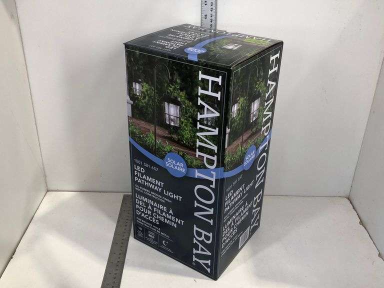 HAMPTON BAY LED FILAMENT PATHWAY LIGHT, SOLAR CHARGED - Wild Rose