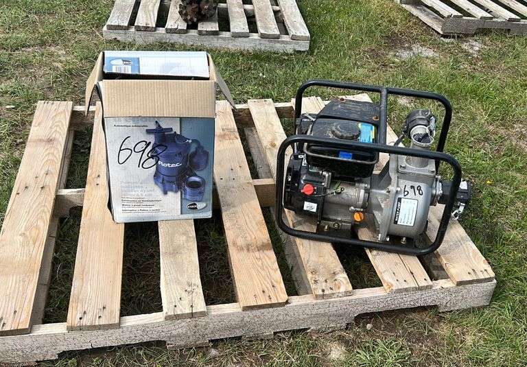 POWERFIST WATER PUMP 2.66HP, 11/2" GAS PUMP, FLOTEC SEWAGE PUMP 2" 120V, MODELFPSE3200A Wild