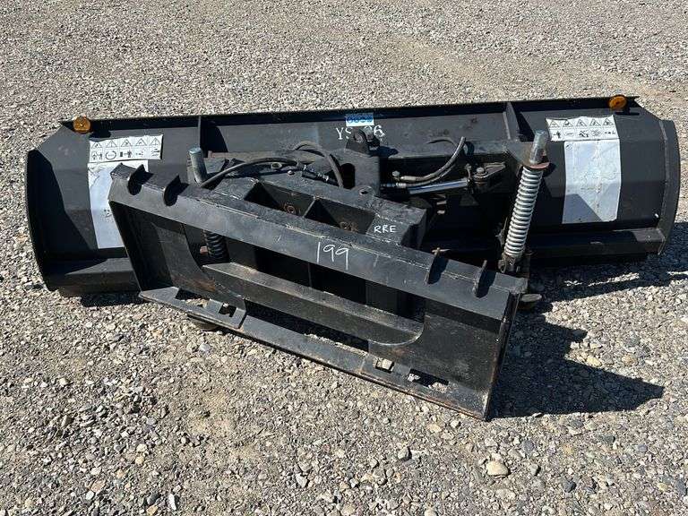 SKID STEER 86", MODEL YS86, QUICK ATTACH HYDRAULIC ANGLE SNOW BLADE