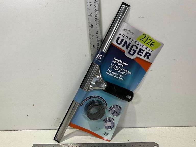 PROFESSIONAL UNGER RUBBER GRIP SQUEEGEE, 16" Wild Rose Auction Services