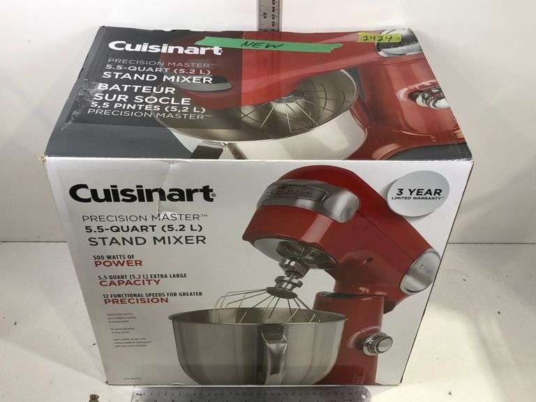 CUISINART PRECISION MASTER STAND MIXER, MODEL SM50C SERIES, 5.2L