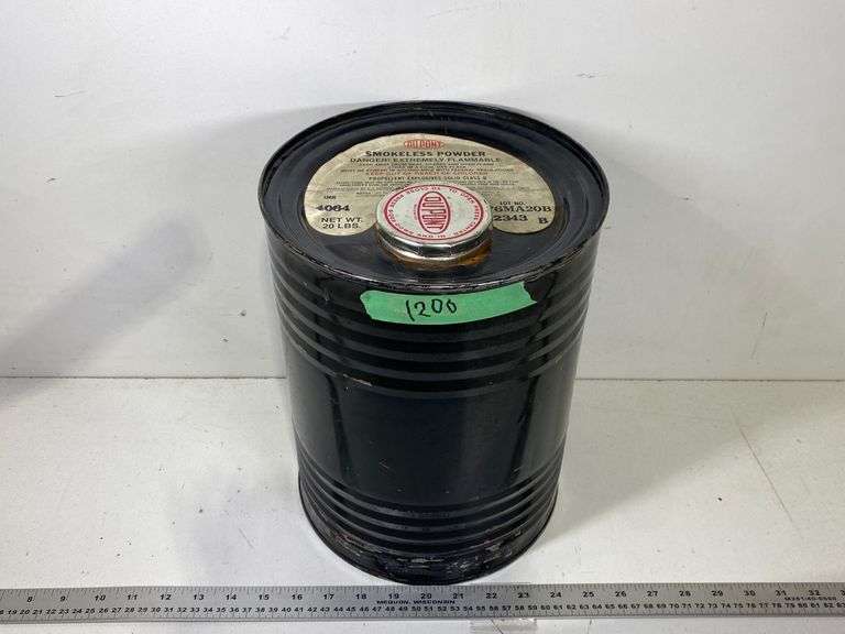 DUPONT IMR 4064 SMOKELESS GUNPOWDER, LOT P76MA20B, Approx. 20 LBS
