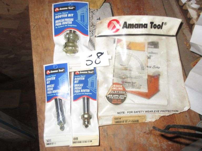 AMANA TAMBOUR DOOR ROUTER BIT SET APPROX. 199.00 World Wide Auction Inc
