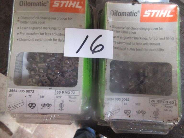 STIHL CHAIN SAW BLADES 20 STIHL CHAIN SAW BLADES 20