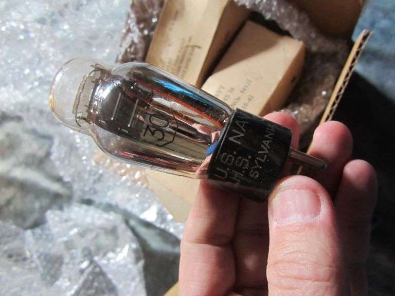 Vintage US Navy Radio Tubes World Wide Auction Inc