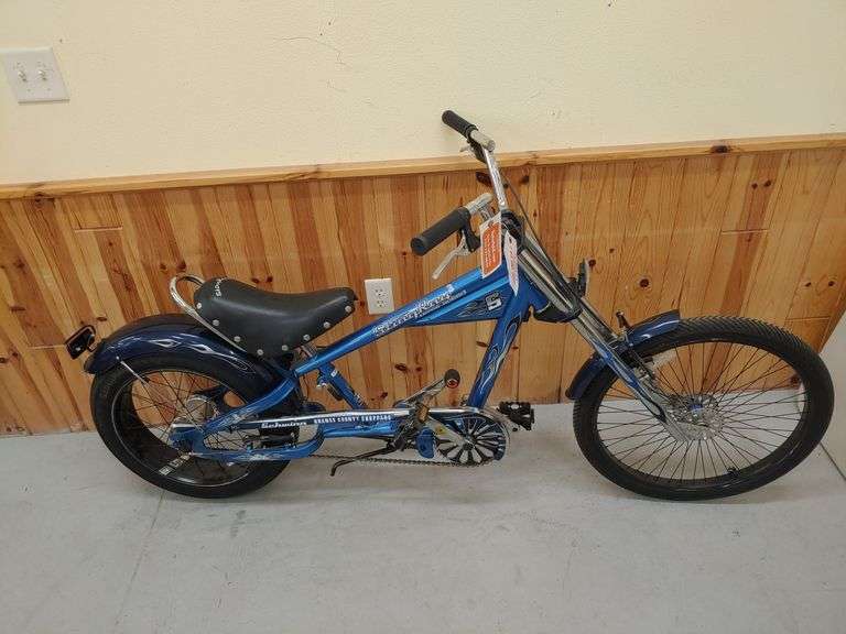 Schwinn Stingray Bicycle 3 Speed Stick Shift, Orange County Chopper W