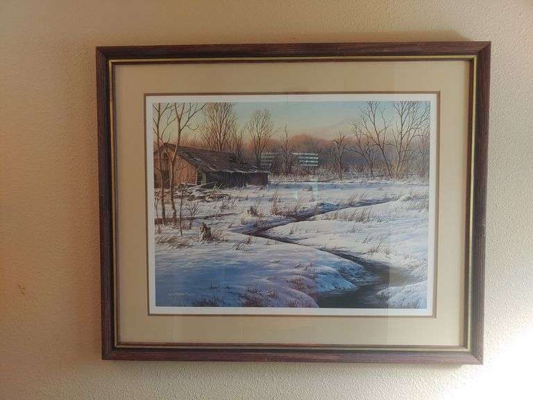 Signed Don Moore framed print