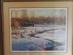 Signed Don Moore framed print