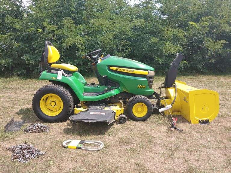 2008 John Deere Riding Lawn Mower W/ Snow Blower W. Yoder Auction