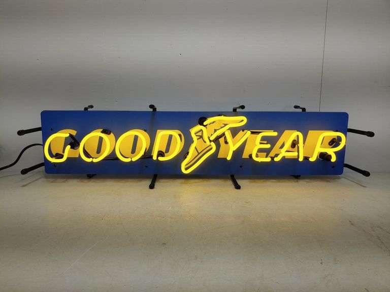 Goodyear Neon Sign W. Yoder Auction