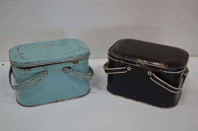 2 Antique Lunch Boxes Yorkton Auction Centre