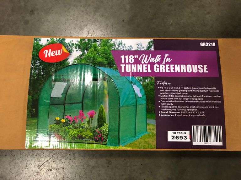 118 WALK IN TUNNEL GREENHOUSE Yorkton Auction Centre