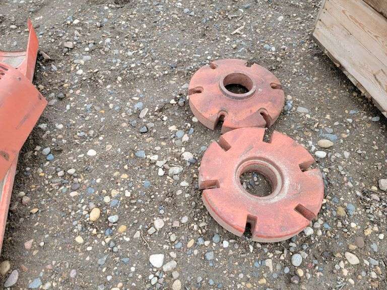 Vintage Case wheel weights Yorkton Auction Centre