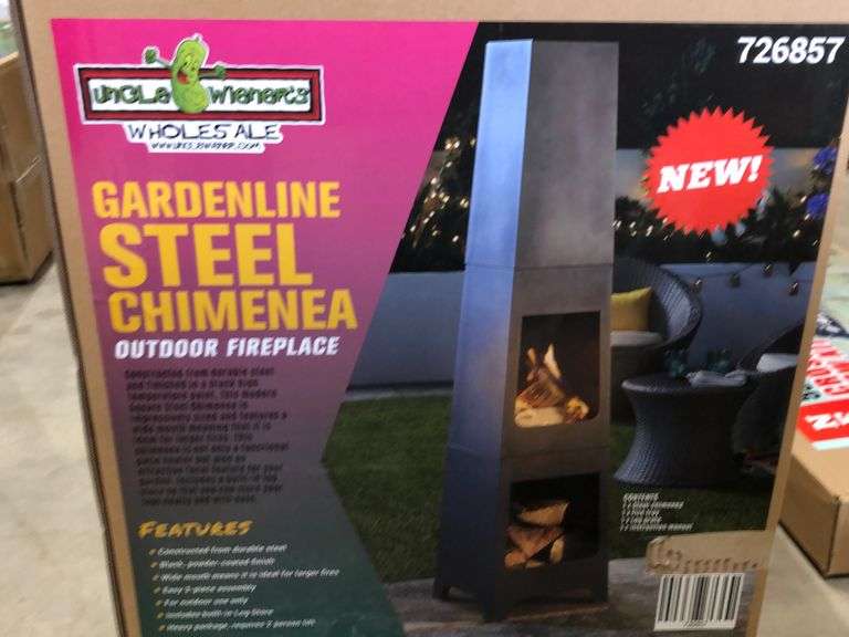 Steel Chimenea Outdoor Fireplace Yorkton Auction Centre