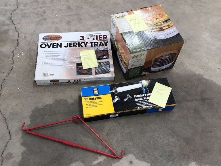 Jerky Trays / Dehydrator / Jerky Gun Yorkton Auction Centre