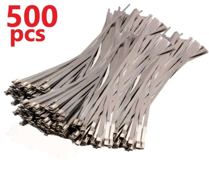 500PCS STAINLESS STEEL ZIP TIES EXHAUST CABLE TIES Yorkton Auction Centre
