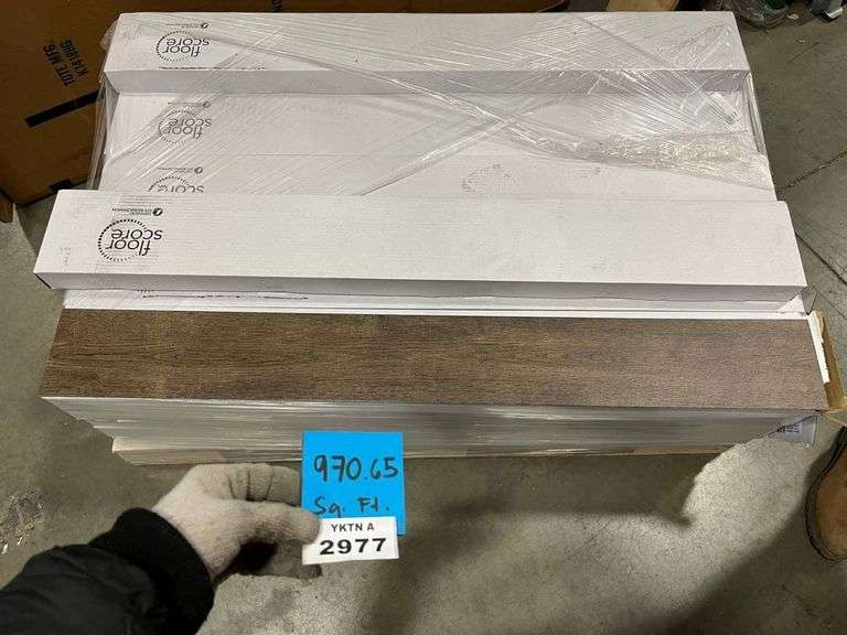 970.65 SQ. FT VINYL PLANK FLOORING Yorkton Auction Centre