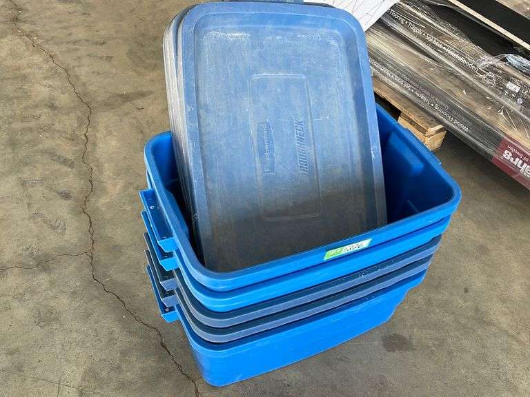 5 Rubbermaid Totes Yorkton Auction Centre
