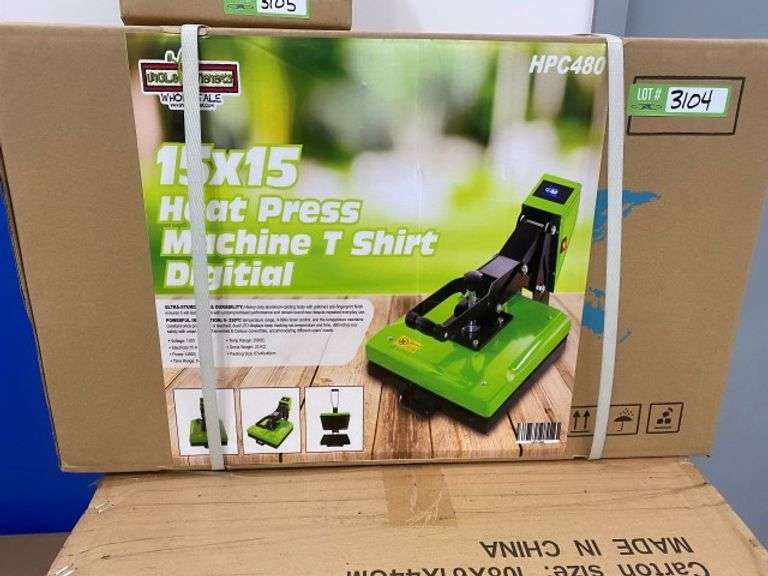 15x15 Heat Press Machine Yorkton Auction Centre