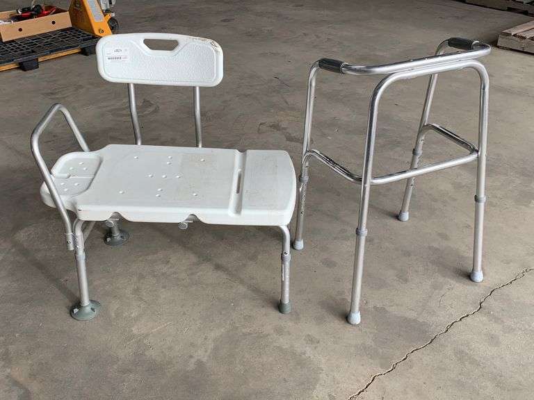 Stainless Steel Walker and Seat For Shower Yorkton Auction Centre