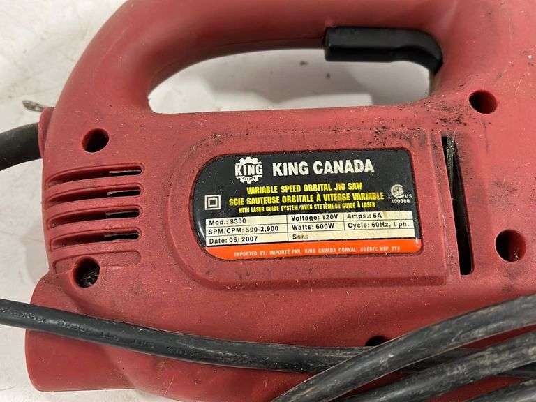 King Canada Jig Saw Yorkton Auction Centre