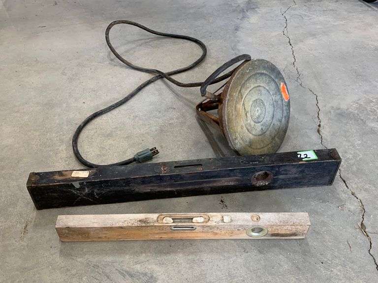 Antique Levels & Stock Tank Heater Yorkton Auction Centre