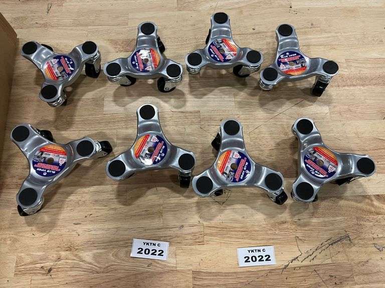 (8) BLUE VIPER 3 WHEEL MOVERS DOLLY FURNITURE MOVING 132 LBS WEIGHT