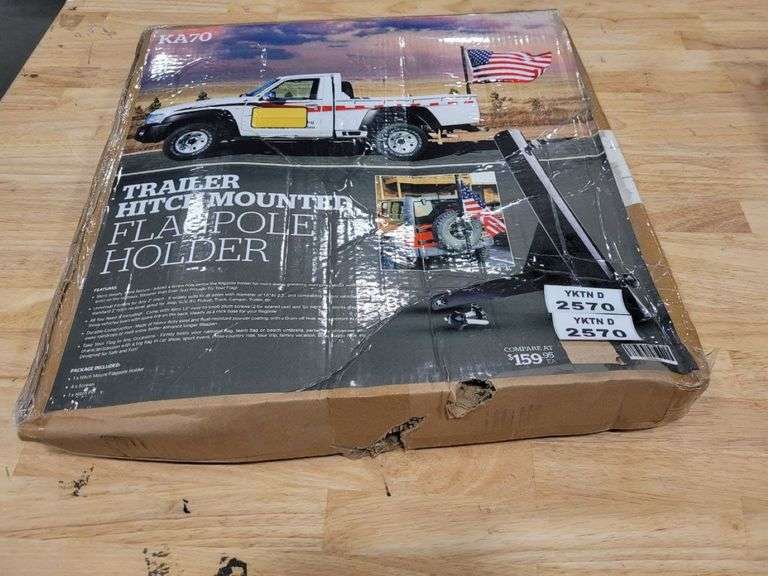 TRAILER HITCH MOUNTED FLAGPOLE HOLDER Yorkton Auction Centre