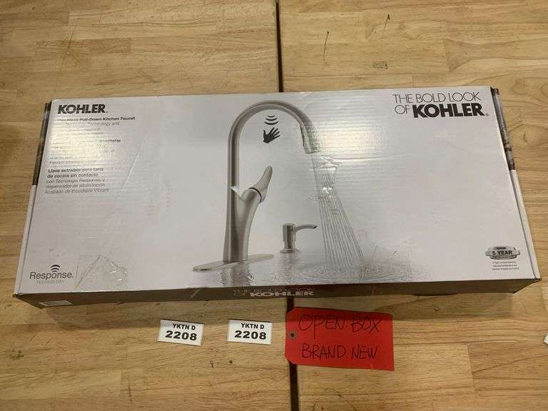 KOHLER MALLECO TOUCHLESS PULLDOWN KITCHEN FAUCET WITH SOAP DISPENSER